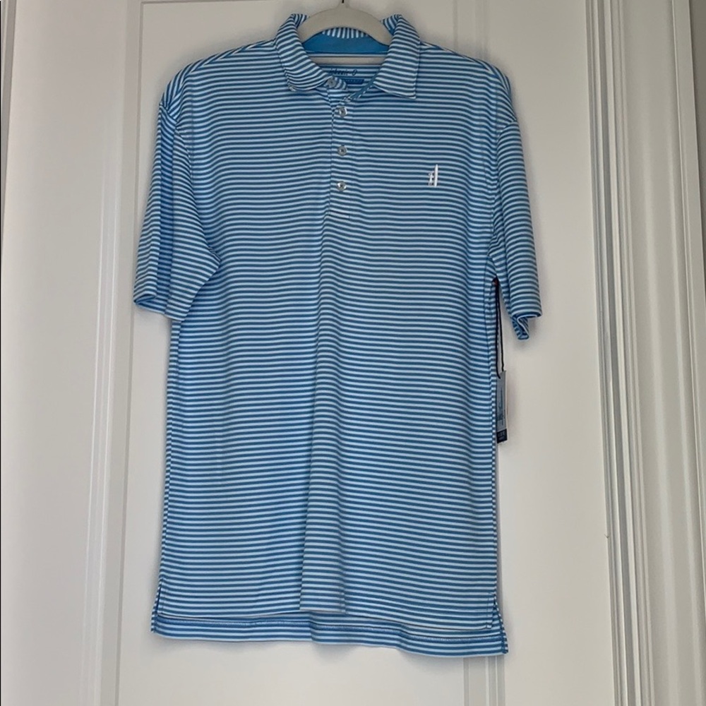 Johnnie-o Striped s/s men’s polo shirt